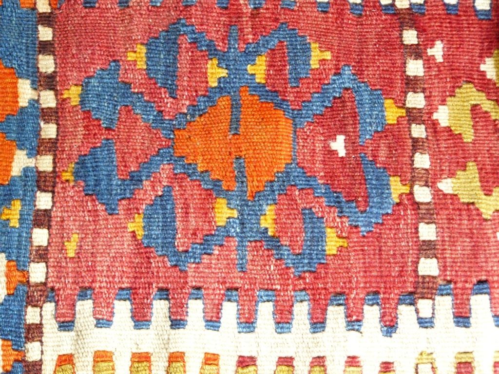 Sammlerteppich Kazak Kelim 390x126 19. Jh. T012