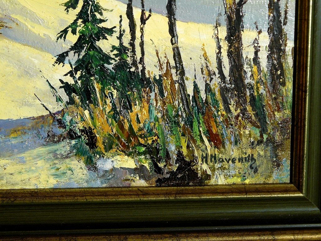 Ölgemälde Hubert Havenith Eifellandschaft B045