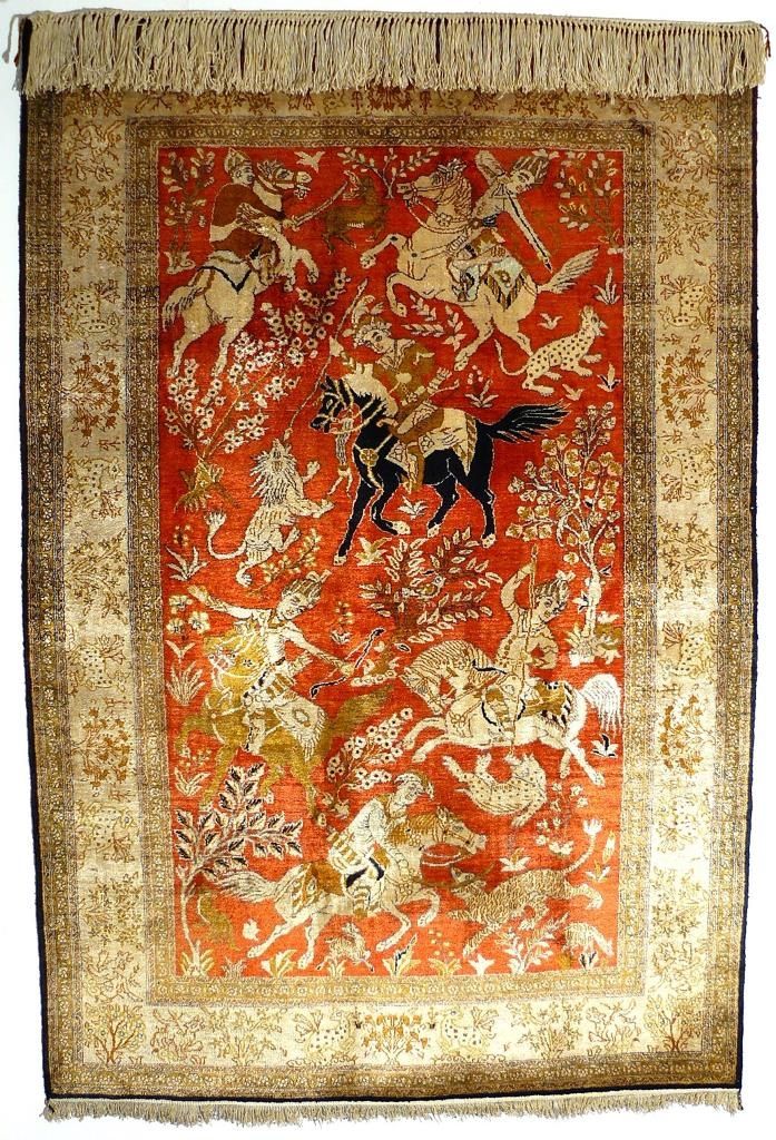 Orientteppich Ghom Seide alt 179x110 TOP. T044