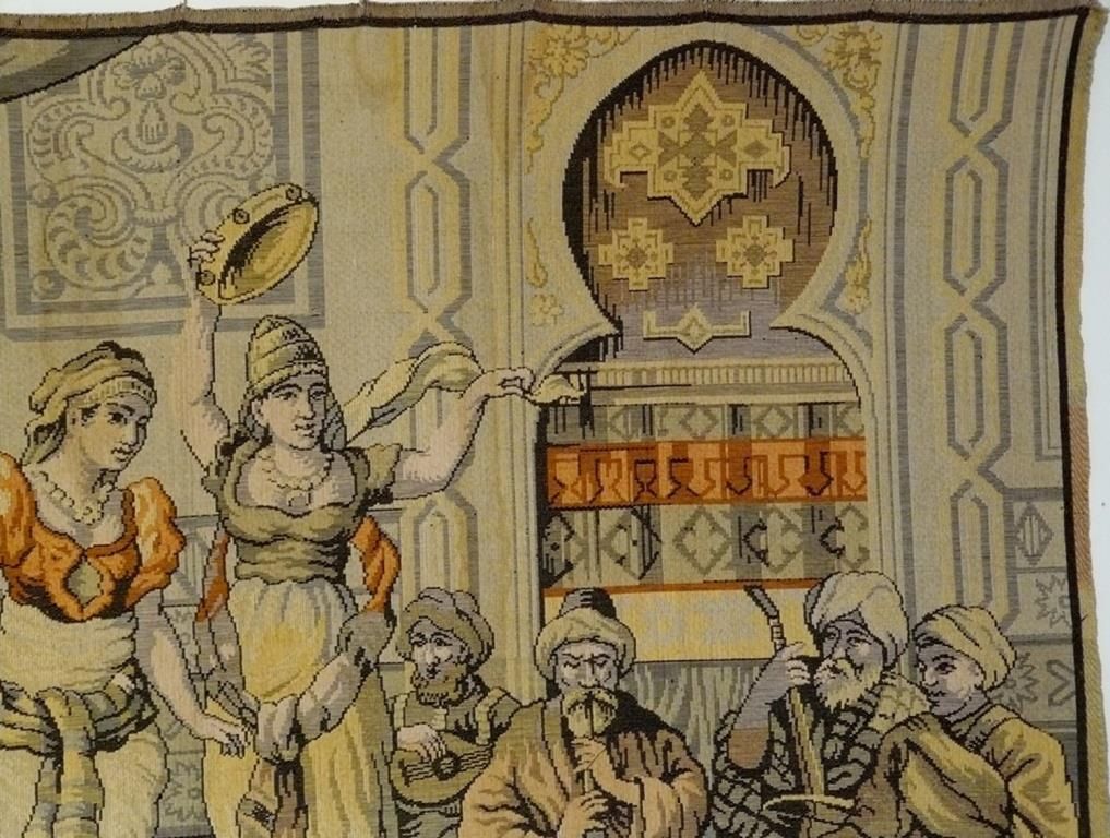 Seltener Gobelin Bildteppich 19. Jh. 175x125. G013