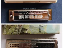 2 × orig. Hohner Mundharmonika_Echo Harb + Big River Harb!!