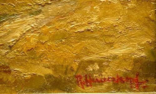 Ölgemälde Rudolf Hünerkopf 1914-2000. B008