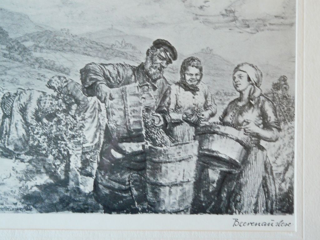 Strieffler Heinrich Beerenauslese Grafik 42x32. B074