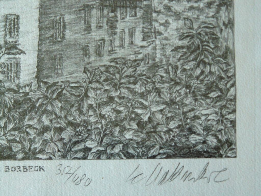 Wasserschoss Borbeck Grafik 43x33. B081