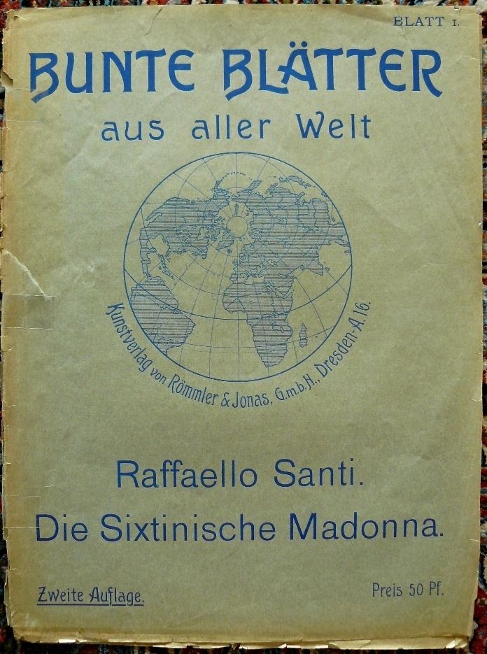 Raffaello Santi Grafik 115 J. alt 36x27. B086