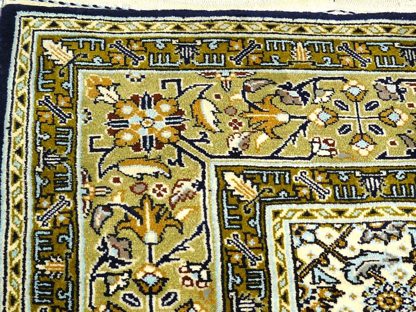 Orientteppich Ghom m. Seide alt 220x138 TOP. T035