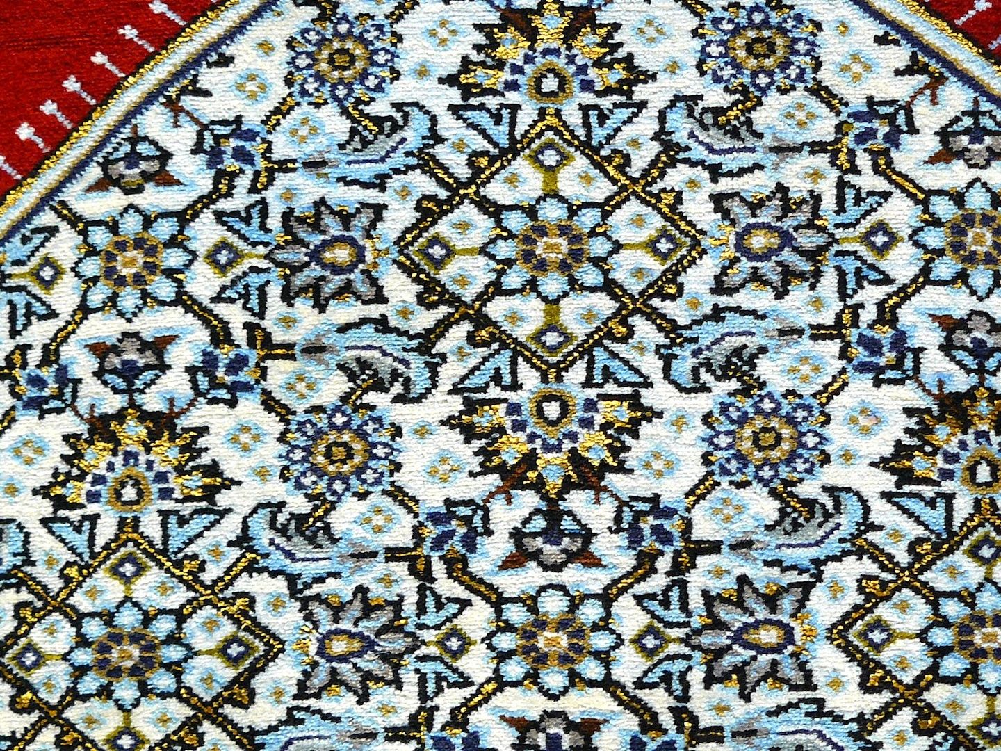 Orientteppich Ghom m. Seide alt 220x138 TOP. T035