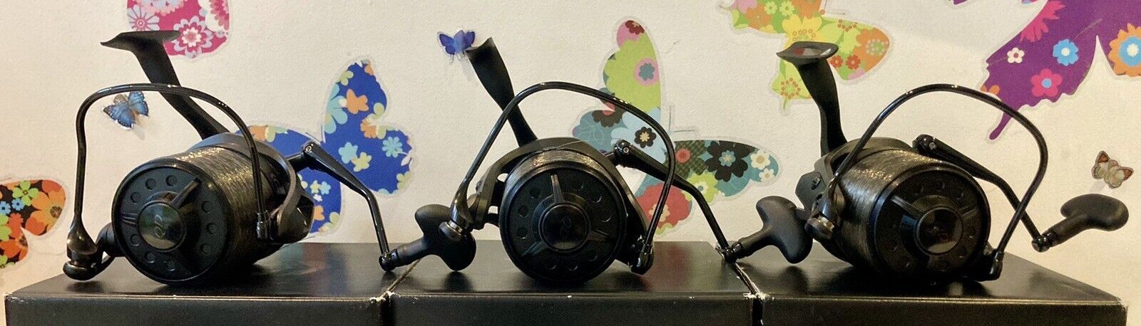 3 x Daiwa Basia SLD QD. BasiAir/DCR-Stil schwarze