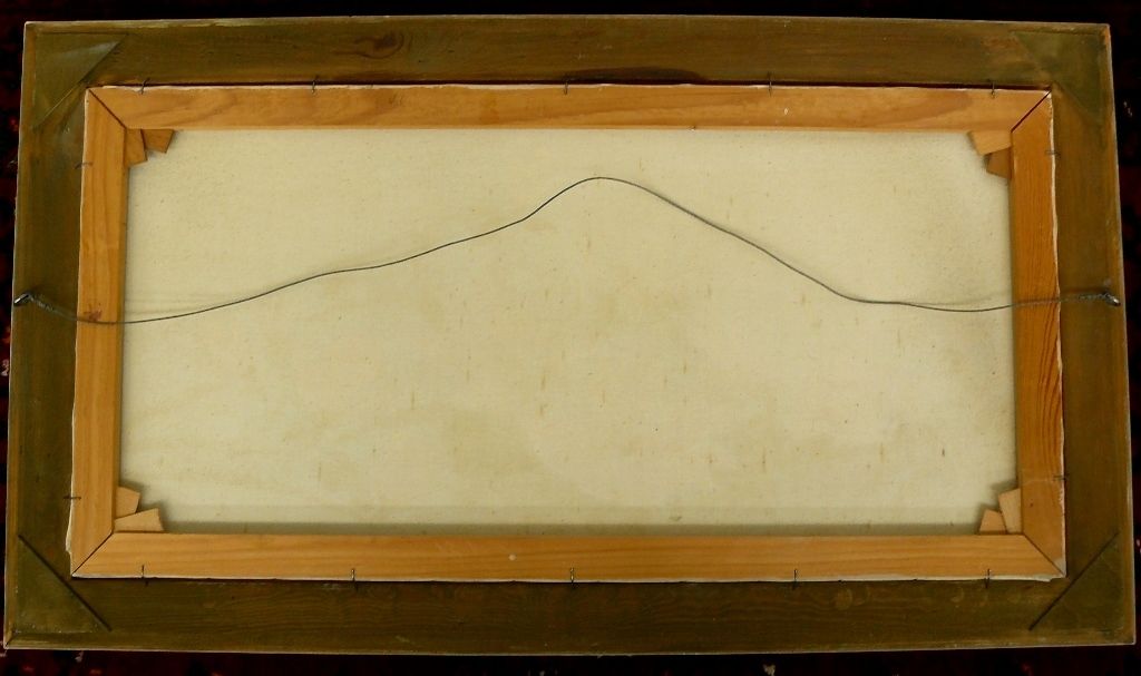 Gemälde Rudolf Winter Magnolien 93x53. B062