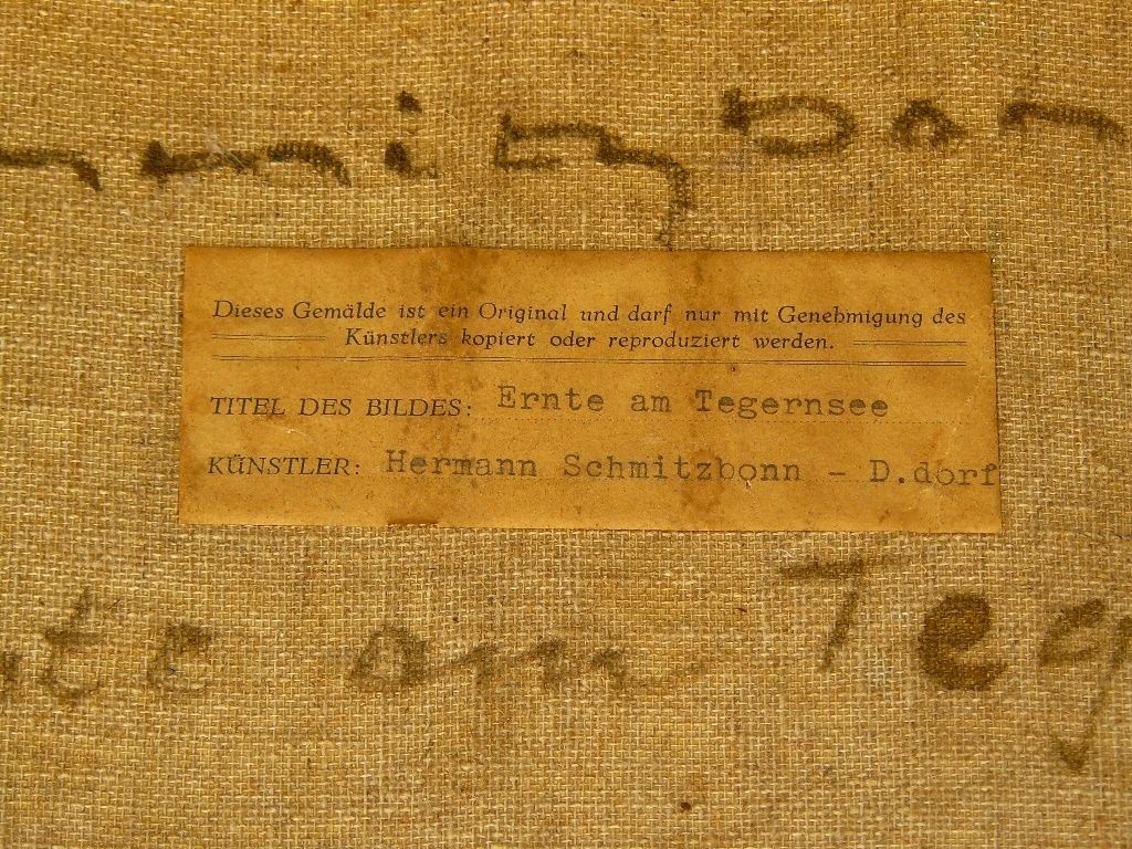 Gemälde Hermann Schmitzbonn 1903-1960. B067