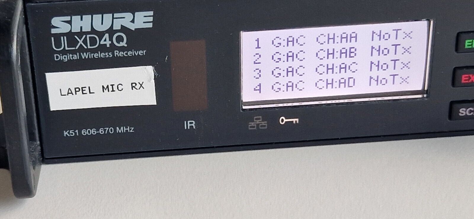 Shure ULXD4Q K51 kabelloser Empfänger