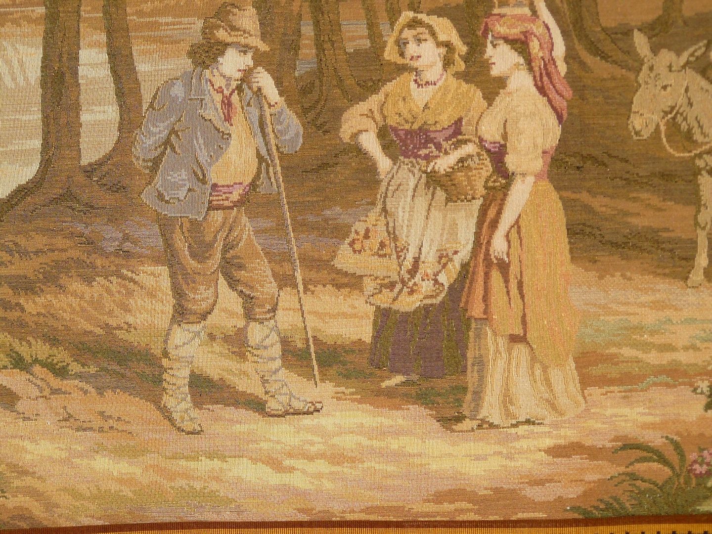 Gobelin Bildteppich antik 172x113. G064