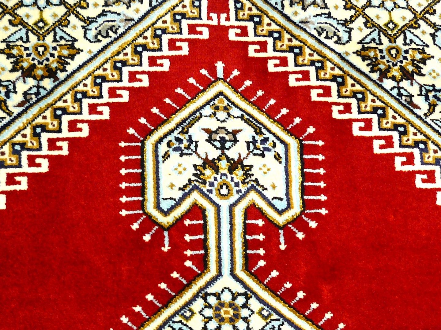 Orientteppich Ghom m. Seide alt 220x138 TOP. T035