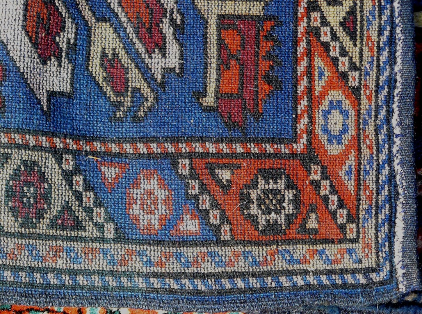 Orientteppich Adler-Kazak antik 206x107. T132