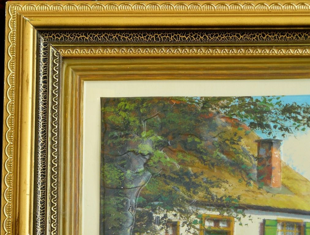 Collage hinter Glas 60x44. B060