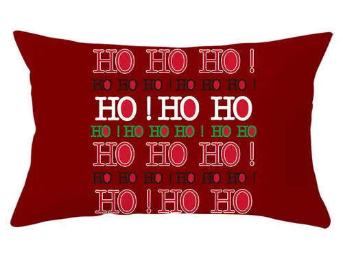 Kissenbezug Weihnachten Santa Claus ho ho ho Design