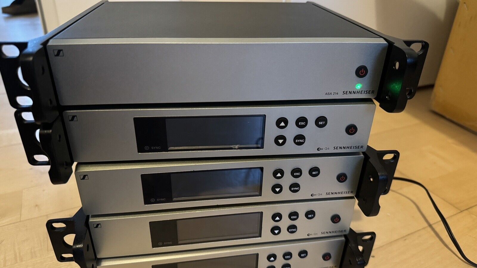 4 x Sennheiser EW G4 Receiver 2x e845 Mikrofon und Sender