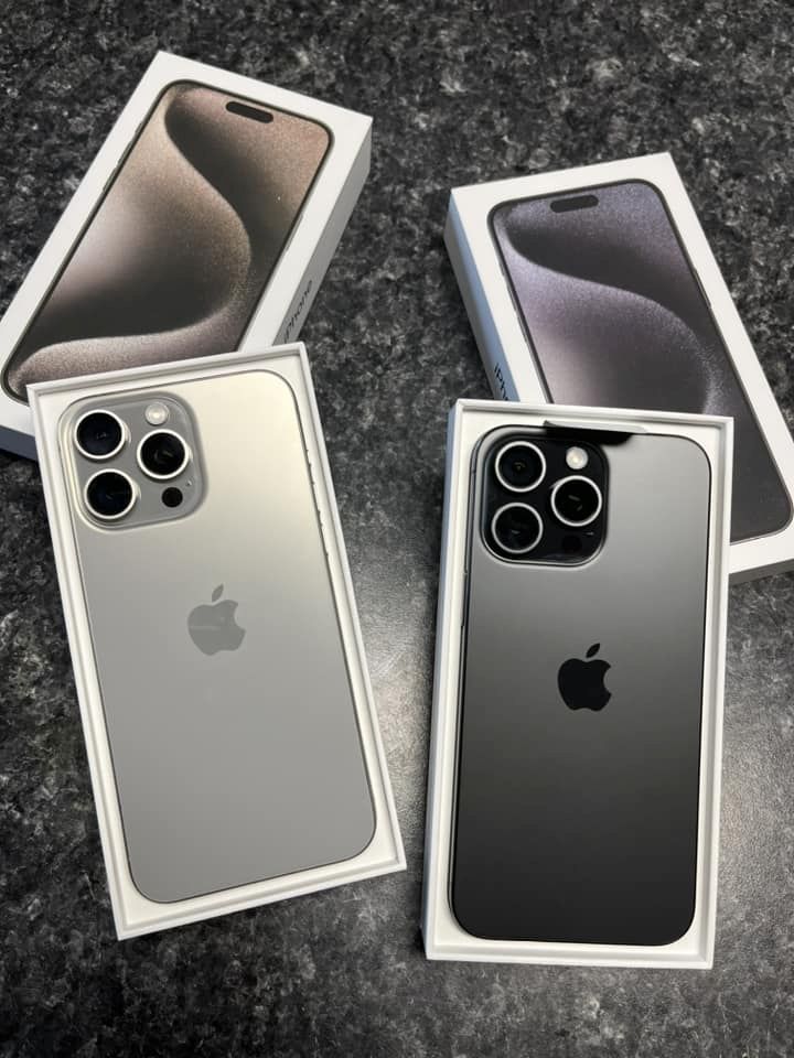 Apple iPhone 15 Pro 128GB = 550 EUR, iPhone 15 Pro Max 256GB = 600 EUR, iPhone 15 128GB = 400 EUR