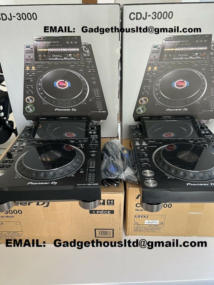 Pioneer CDJ-3000, Pioneer DJ DJM-A9 , Pioneer CDJ-2000NXS2, Pioneer DJM-900NXS2, Pioneer DJM-V10-LF