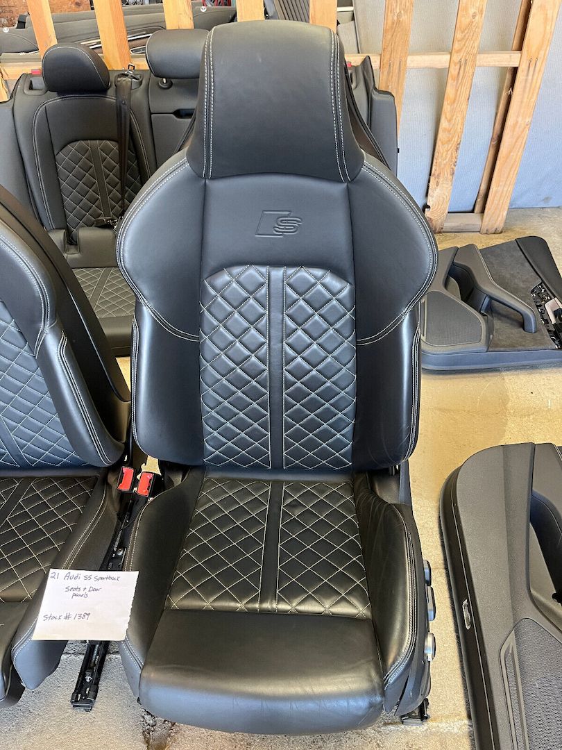 Audi Sport S5 A5 B9 Sportback Vorne Hinter Schwarz Leder Sitze