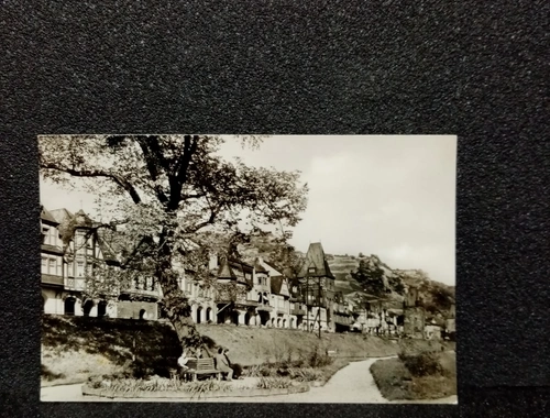 Ansichtskarte-Bacharach am Rhein.Am Wehrgang