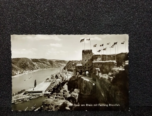 Ansichtskarte-St. Goar am Rhein mit Festung.