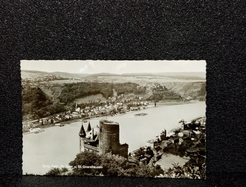 Ansichtskarte-St. Goar am Rhein mit Burg Katz.