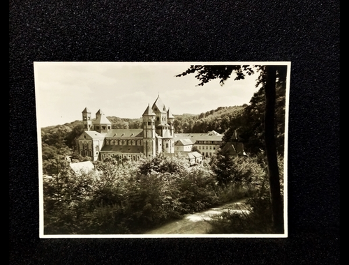 Ansichtskarte-Maria Laach, Basilika-Blick von Nordwesten.