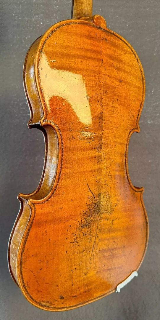 Geige 4/4 Violine Zettel Cesare Candi 1912
