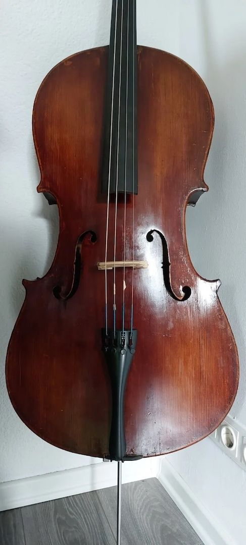Sehr Altes Schönes Cello mit Zettel Pavel Zalut 1904 Original