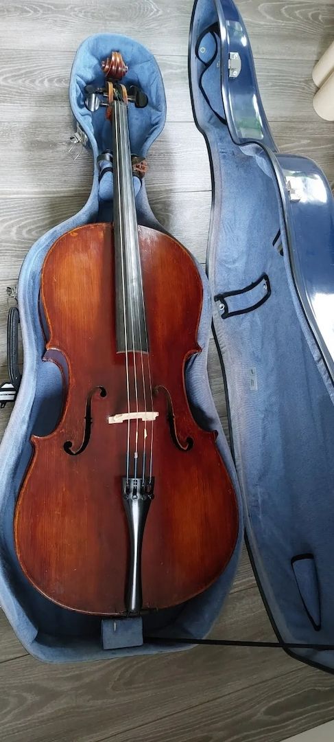 Sehr Altes Schönes Cello mit Zettel Pavel Zalut 1904 Original