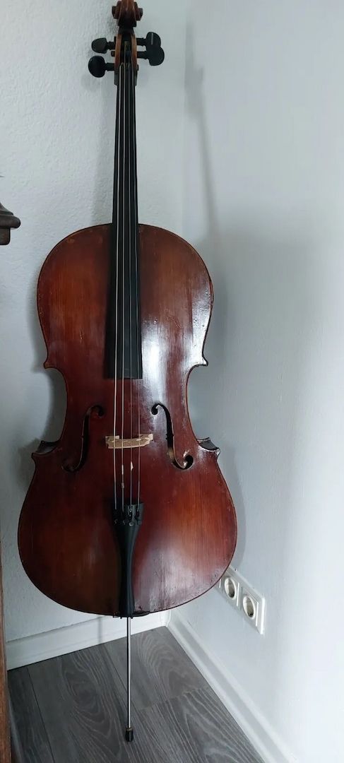 Sehr Altes Schönes Cello mit Zettel Pavel Zalut 1904 Original