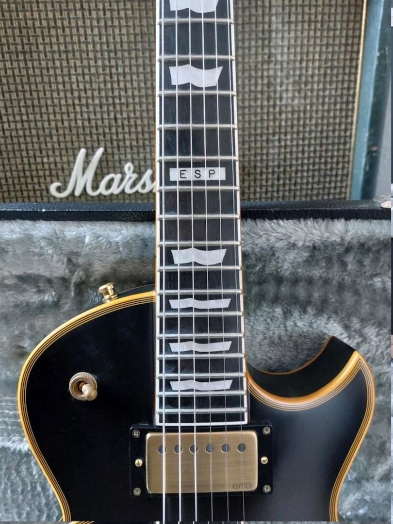 ESP Eclipse I CTM Volle Dicke Vintage Schwarz