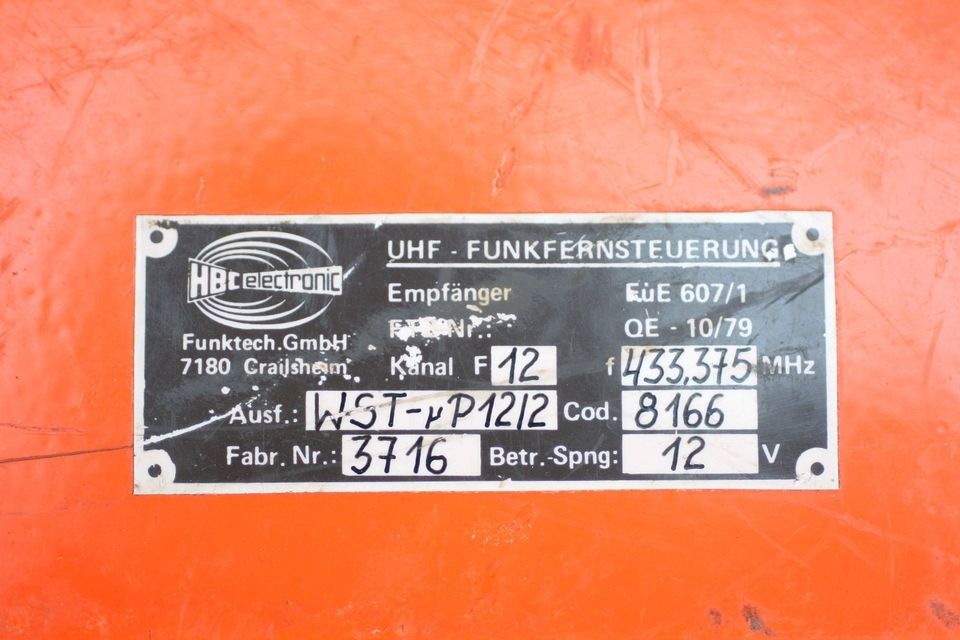 Forstseilwinde Fa.Ritter für Dreipunktanhängung Doppeltrommel Funkfernsteuerung