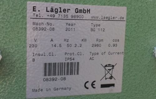 Lägler Hummel Schleifmaschine Parkett Fußboden