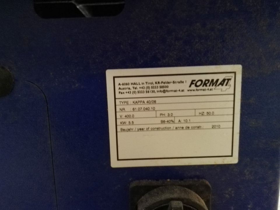 Formatkreissäge FORMAT 4 TYPE KAPPA 4006