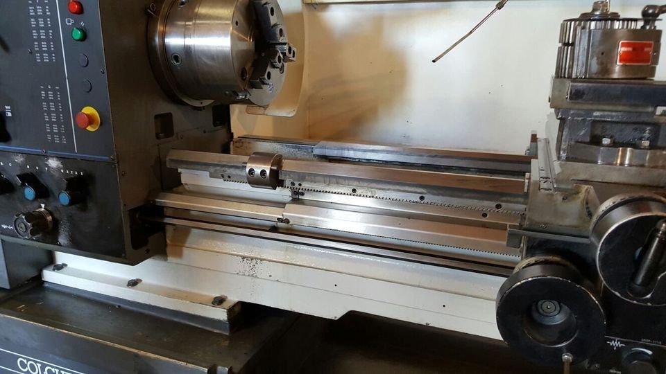 Leit und Zugspindel Drehbank Colchester Mastiff VS 1800 mit Digitalanzeige