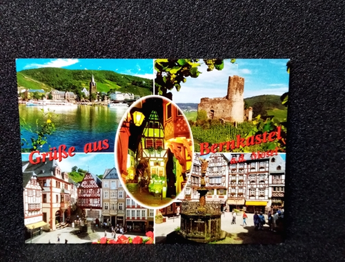 Ansichtskarte-Grüße aus Bernkastel an der Mosel.