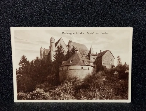 Ansichtskarte-Marburg an der Lahn. Schloß von Norden.