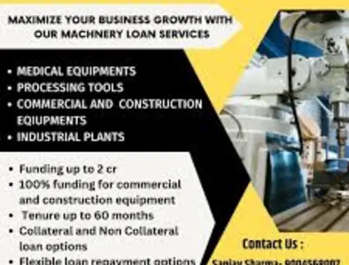 Loans and financing in your industrial machines