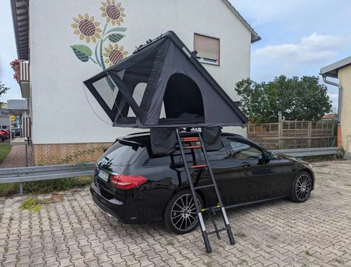 Dachzelt Autodachzelt Zelt Auto Alu Hardcase Schwarz/Grau