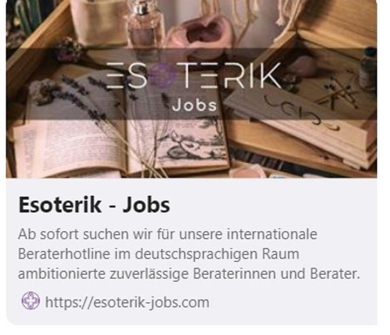 Berater  für Esoterik-Jobs gesucht