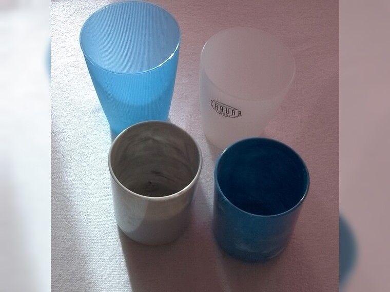 Badbecher Zahnputzbecher   Zahnpasta Mundspülbecher Einzelp. 1 Euro, pro Becher