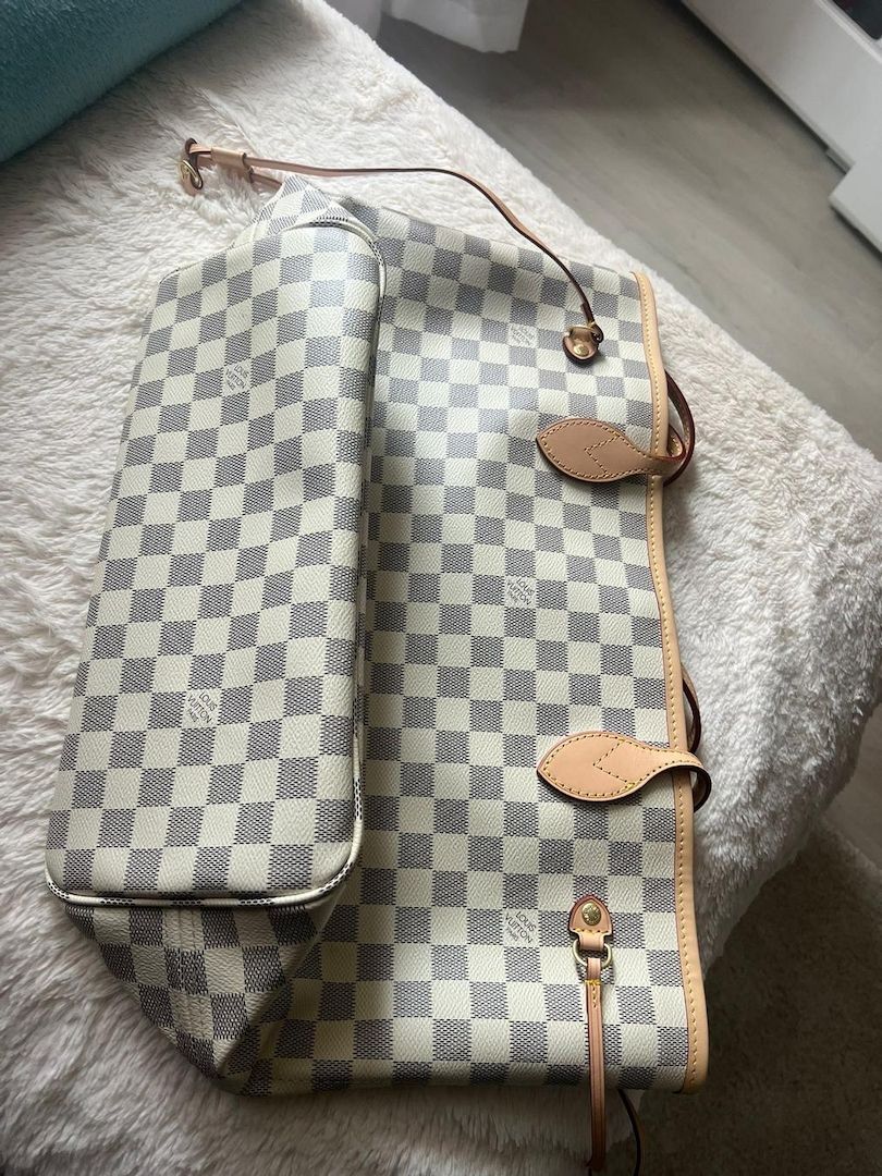 Louis Vuitton Speedy weiße Handtasche, Leder, neu.