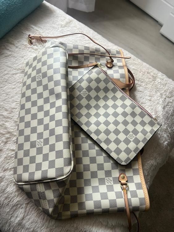 Louis Vuitton Speedy weiße Handtasche, Leder, neu.