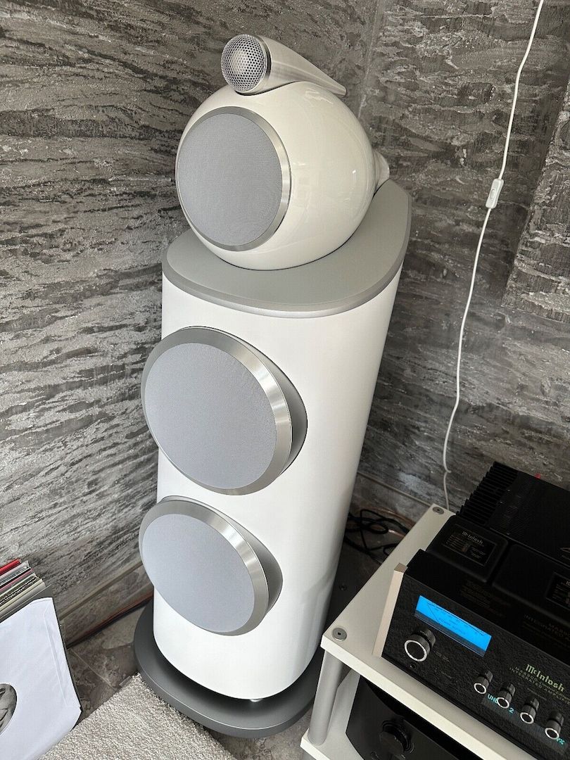 Bowers & Wilkins 801 D4 Weiß (Ein Paar !) Makelloser Zustand inkl. Original Zub