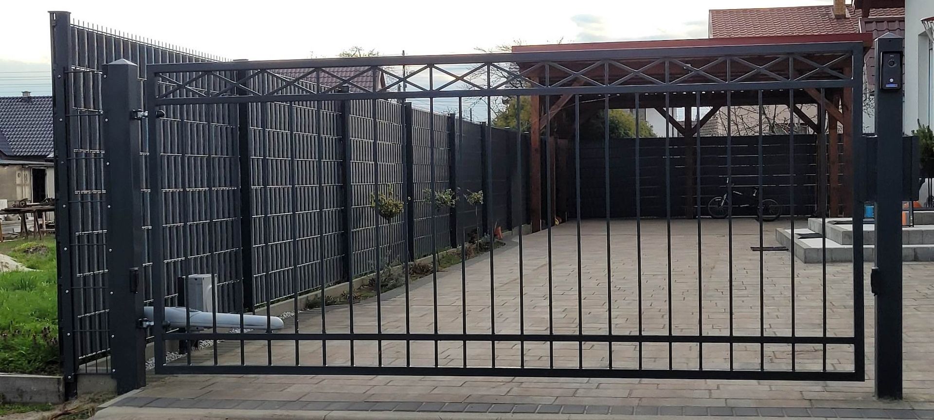 Zaun Doppelstabmatten Tore Metallzaune