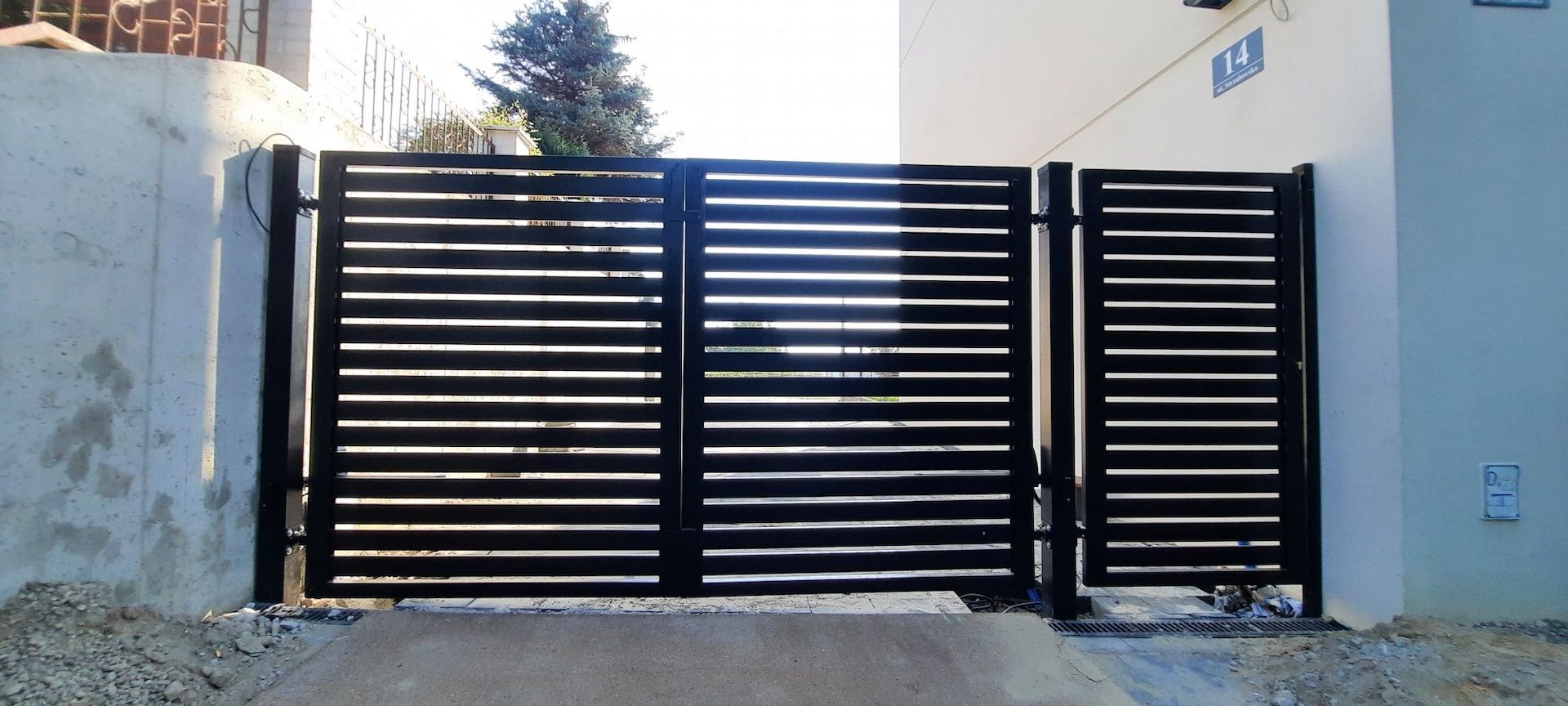 Zaun Doppelstabmatten Tore Metallzaune