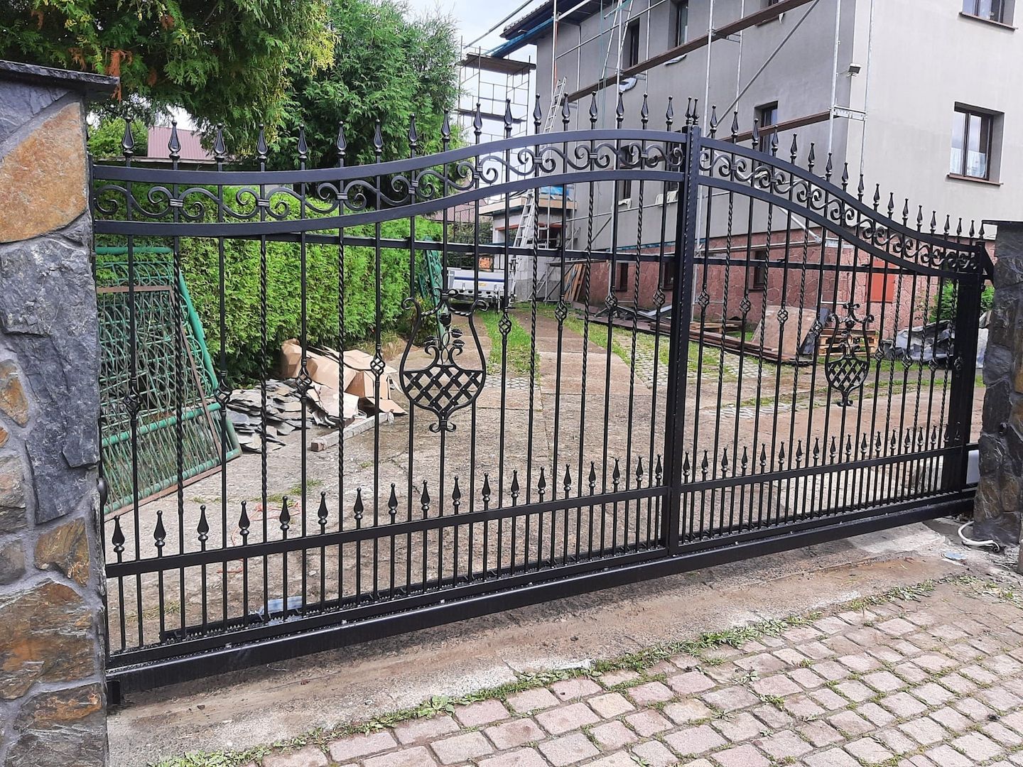 Zaun Doppelstabmatten Tore Metallzaune