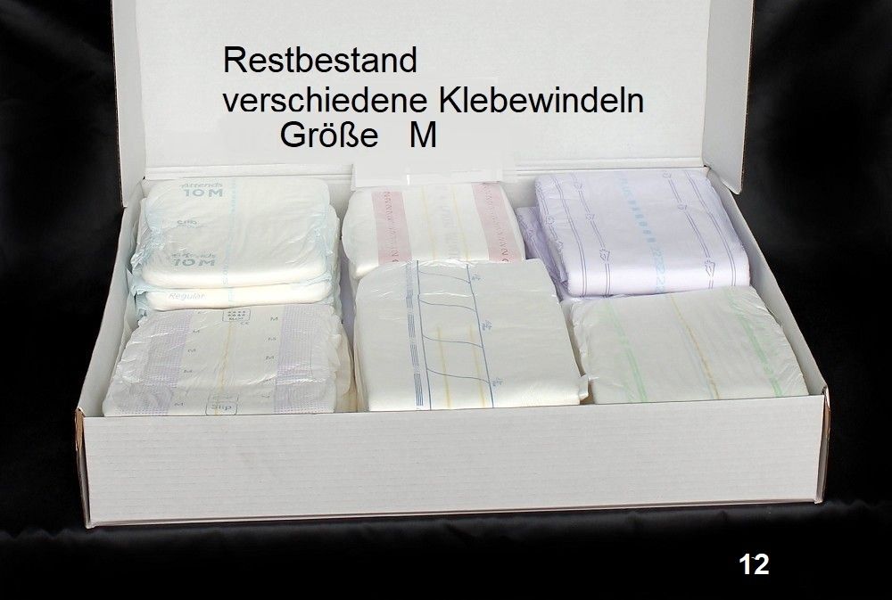 klebewindeln Größe M, Restbestand